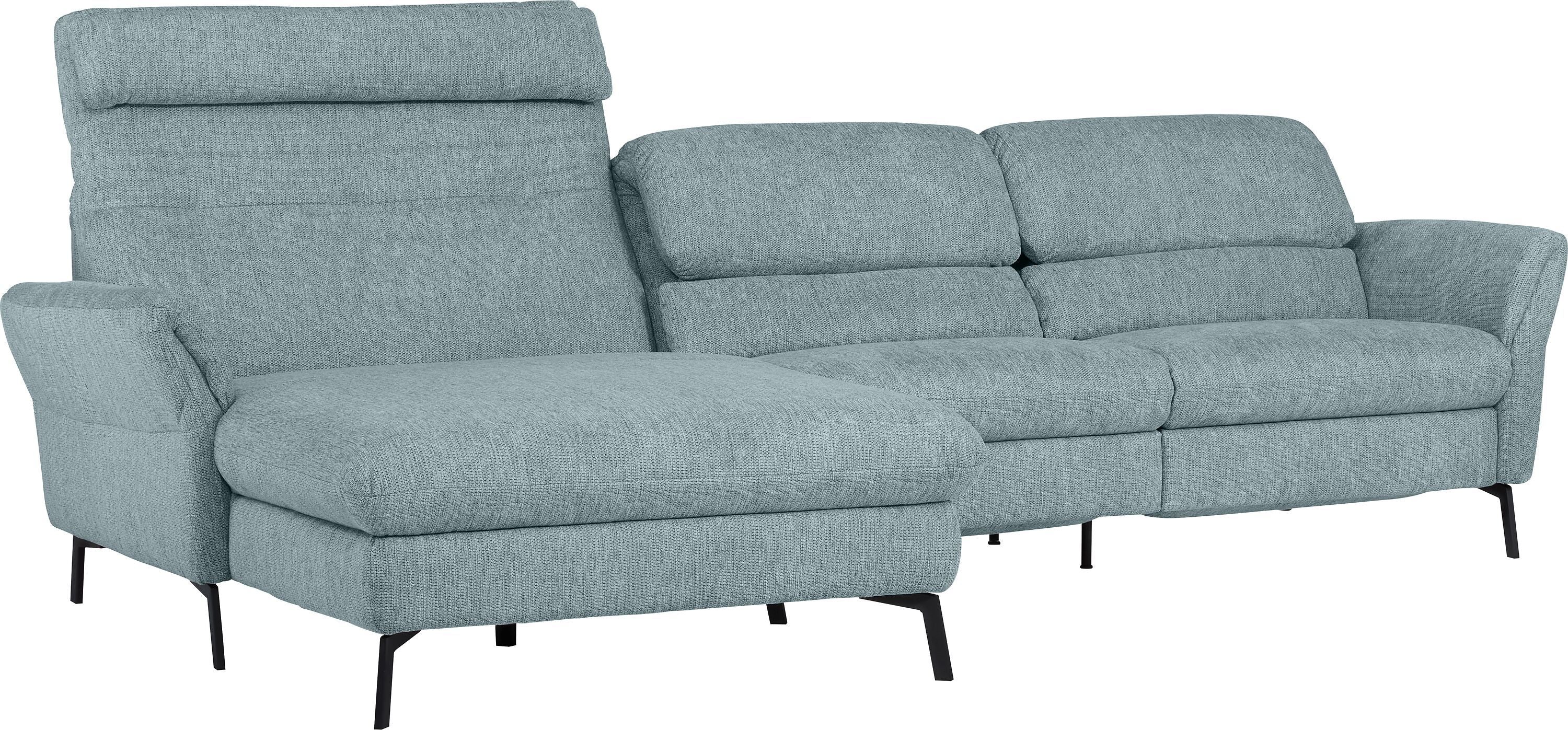 SEBO Ecksofa - Hellblau / B: 284.0 cm x T: 161.0 cm x H: 84.0 cm