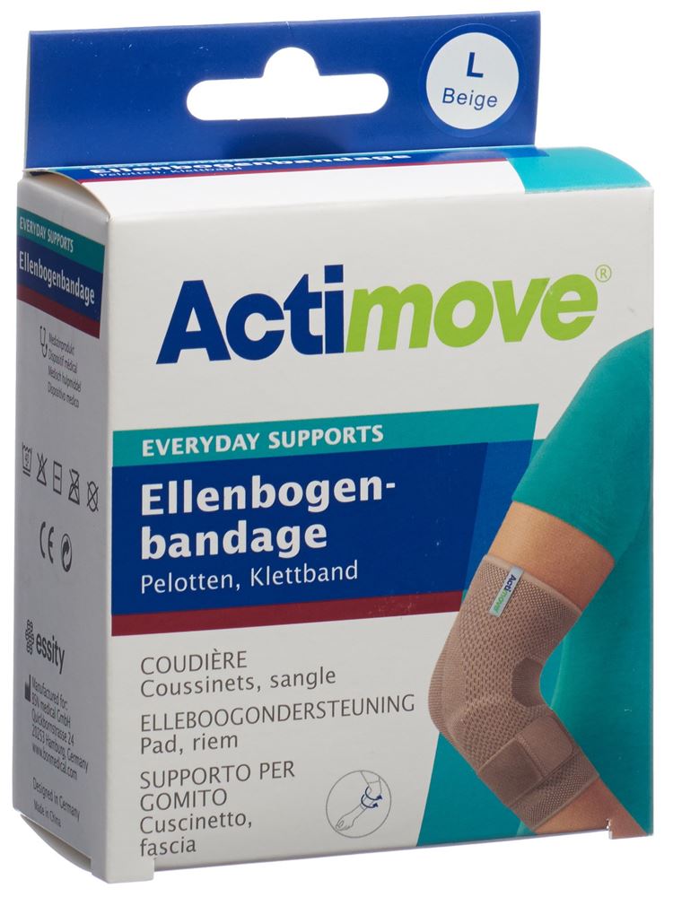 Actimove Everyday Support Ellenbogenbandage L Klettband 1 Stk