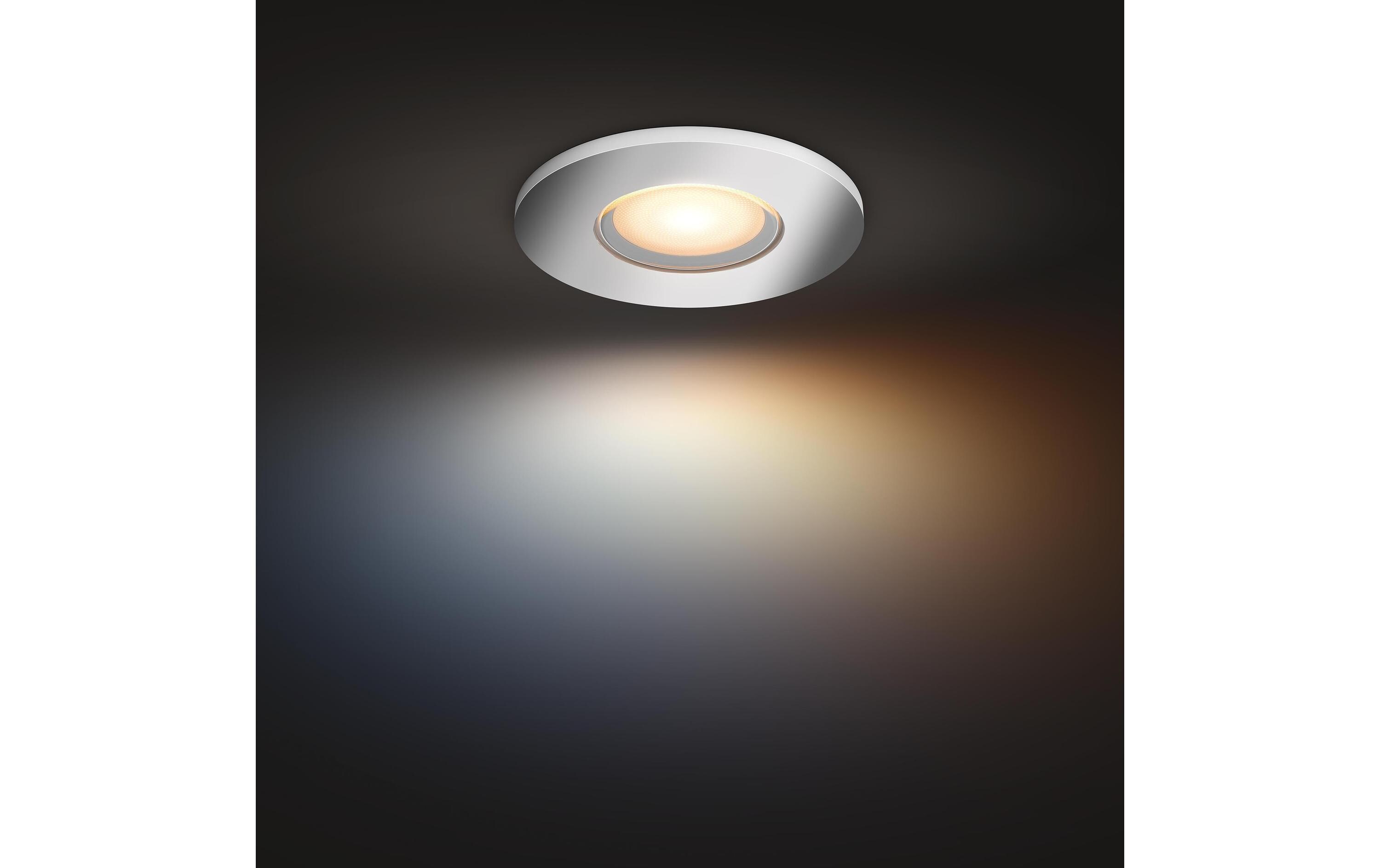 White Amb. Adore Deckenspot Rund SilberLicht für Badezimmer