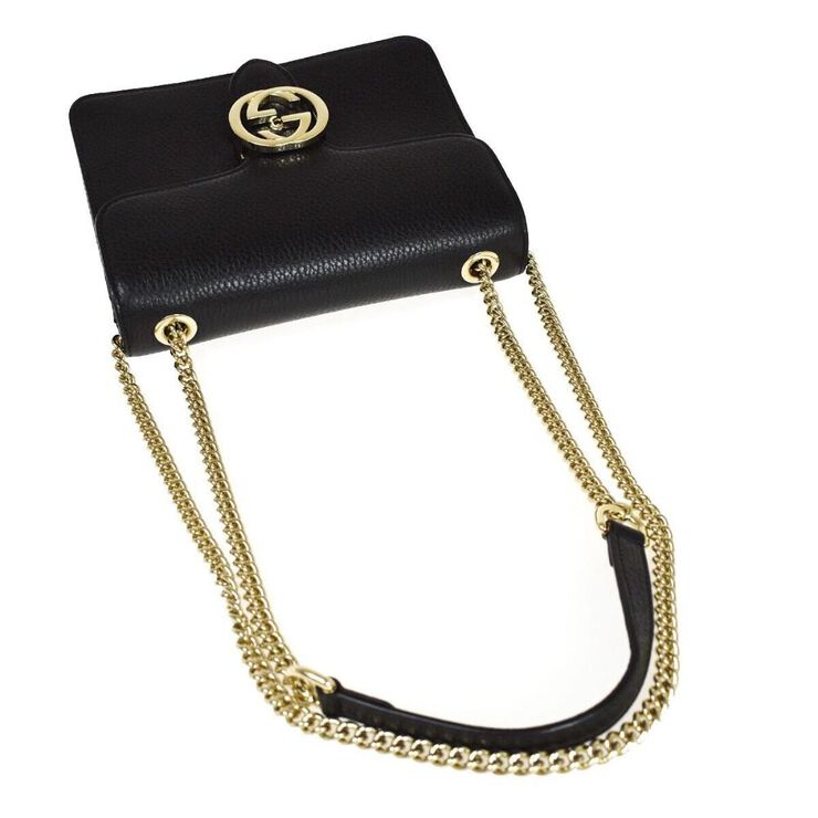 Gucci Vintage Gucci Crossbody Bag Black