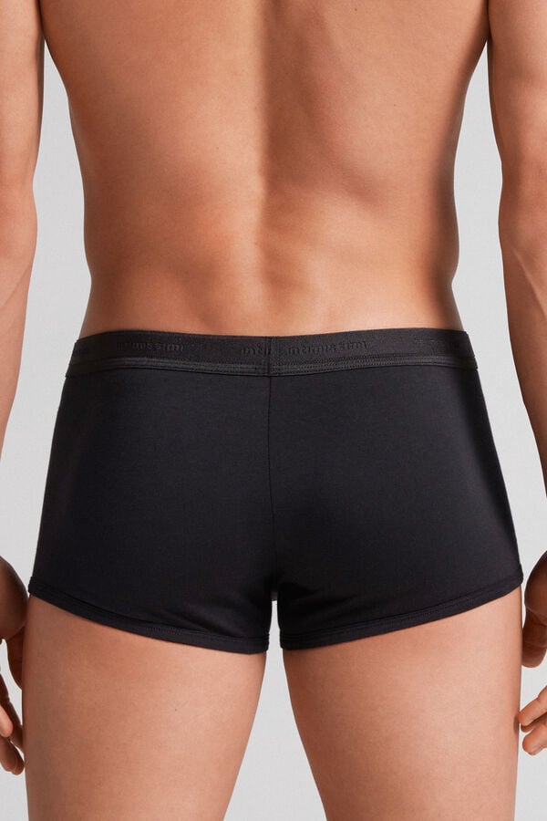 Cuecas boxer em algodão elástico Supima® com logotipo.