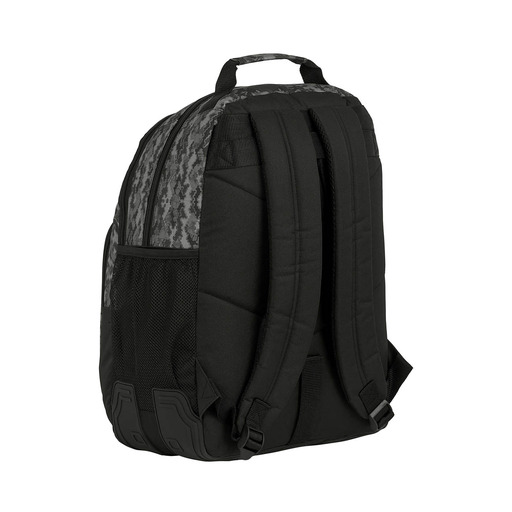 Mochila Safta Escolar De Batman Night, 320x150x420mm, Cinza/negro
