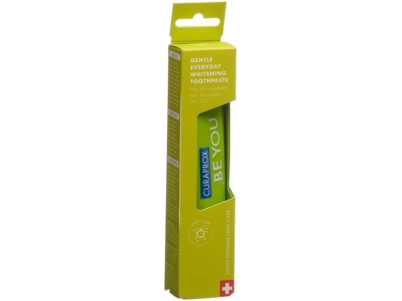 CURAPROX Zahnpasta Be you Apfel Aloe grün 60 ml Zahnpflege für sanfte Reinigung der Zähne