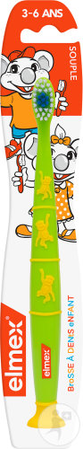 Elmex Brosse À Dents Enfants 3-6 Ans Souple 1 Pièce