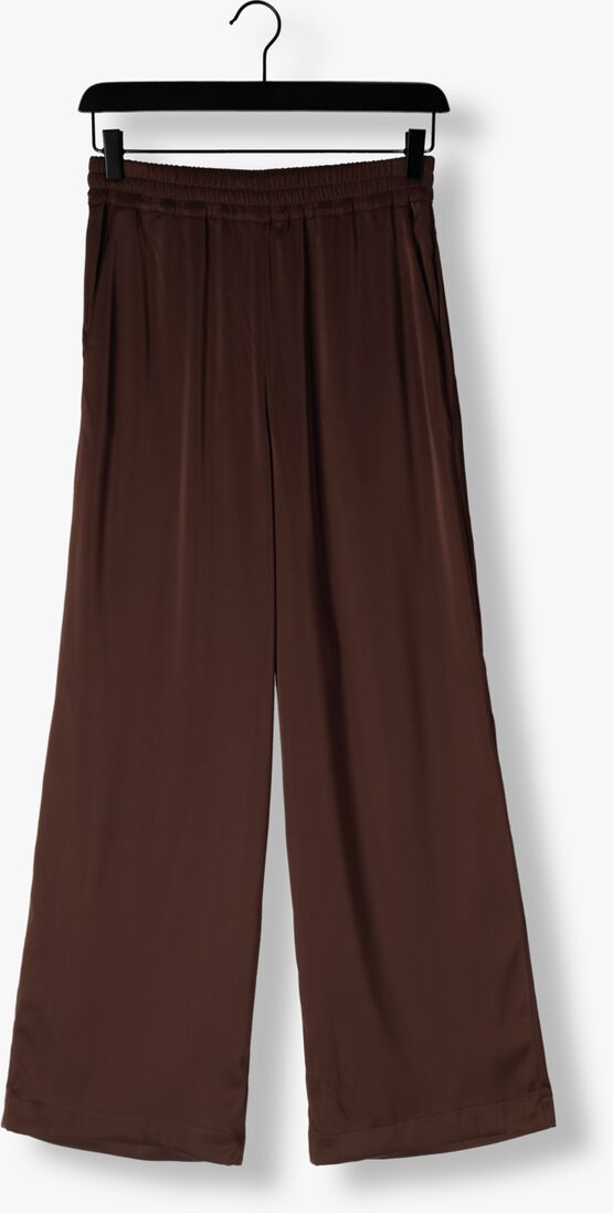 bruine gestuz wijde broek gzjessie hw pants