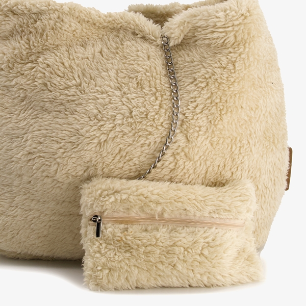 Renato Lucci teddy tas wit