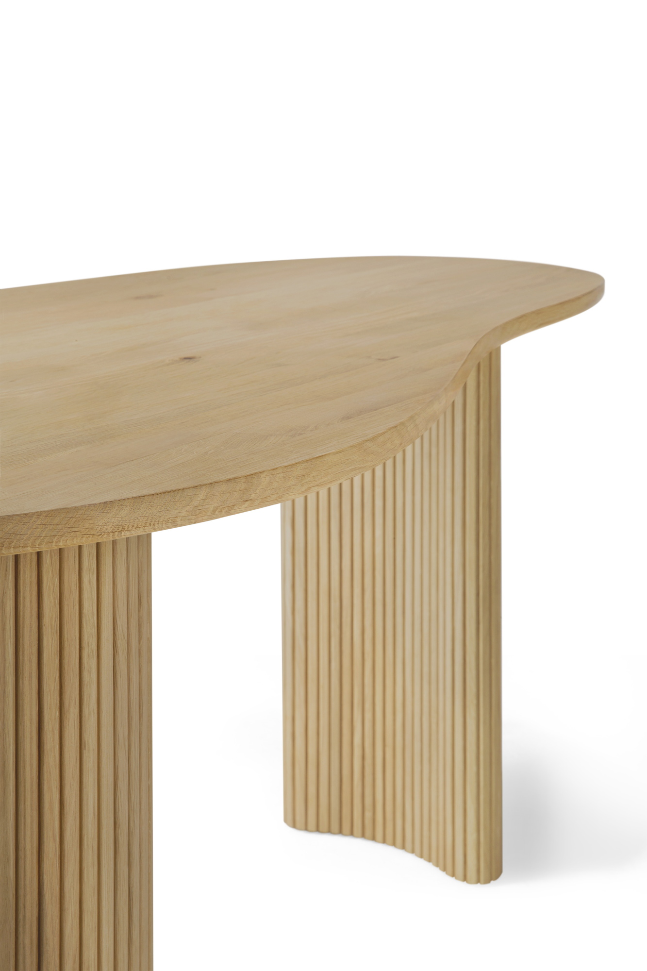 Bureau Boomerang 160 cm eiken