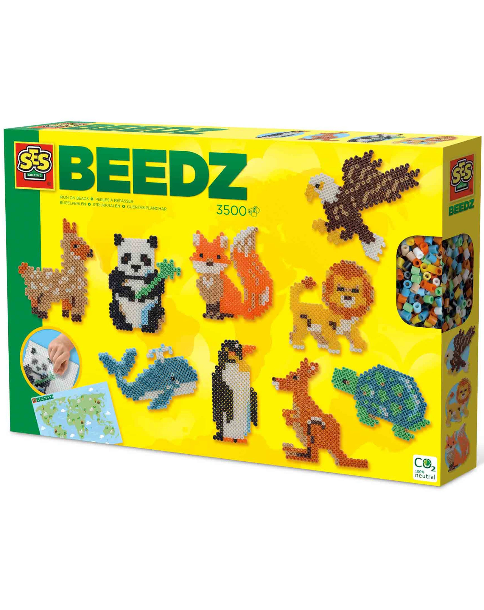 Bügelperlen-Set TIERE AUS ALLER WELT