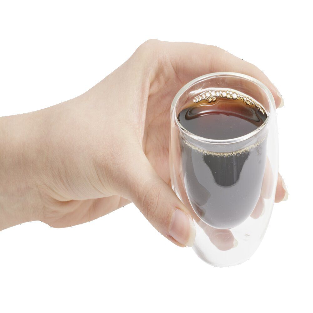 Lot de 2 verres double paroi 80ml