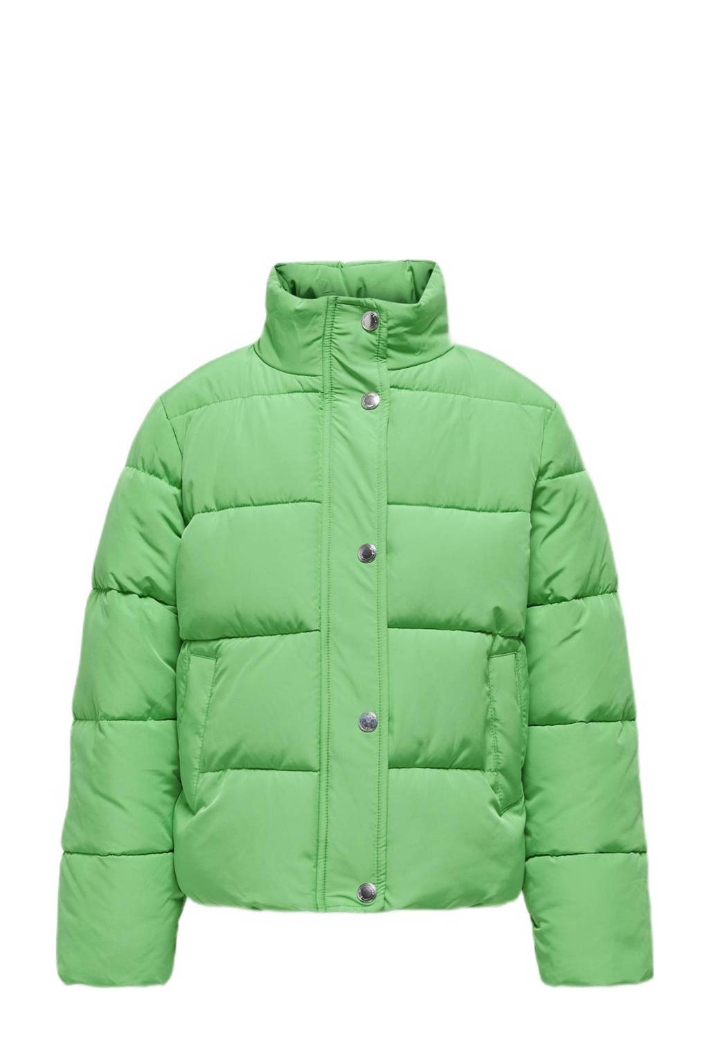 ONLY gewatteerde winterjas KOGNEWCOOL felgroen