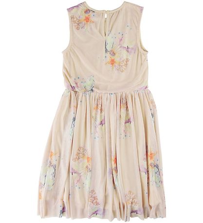 The New Kjole - TnGigi - White Swan Coral AOP
