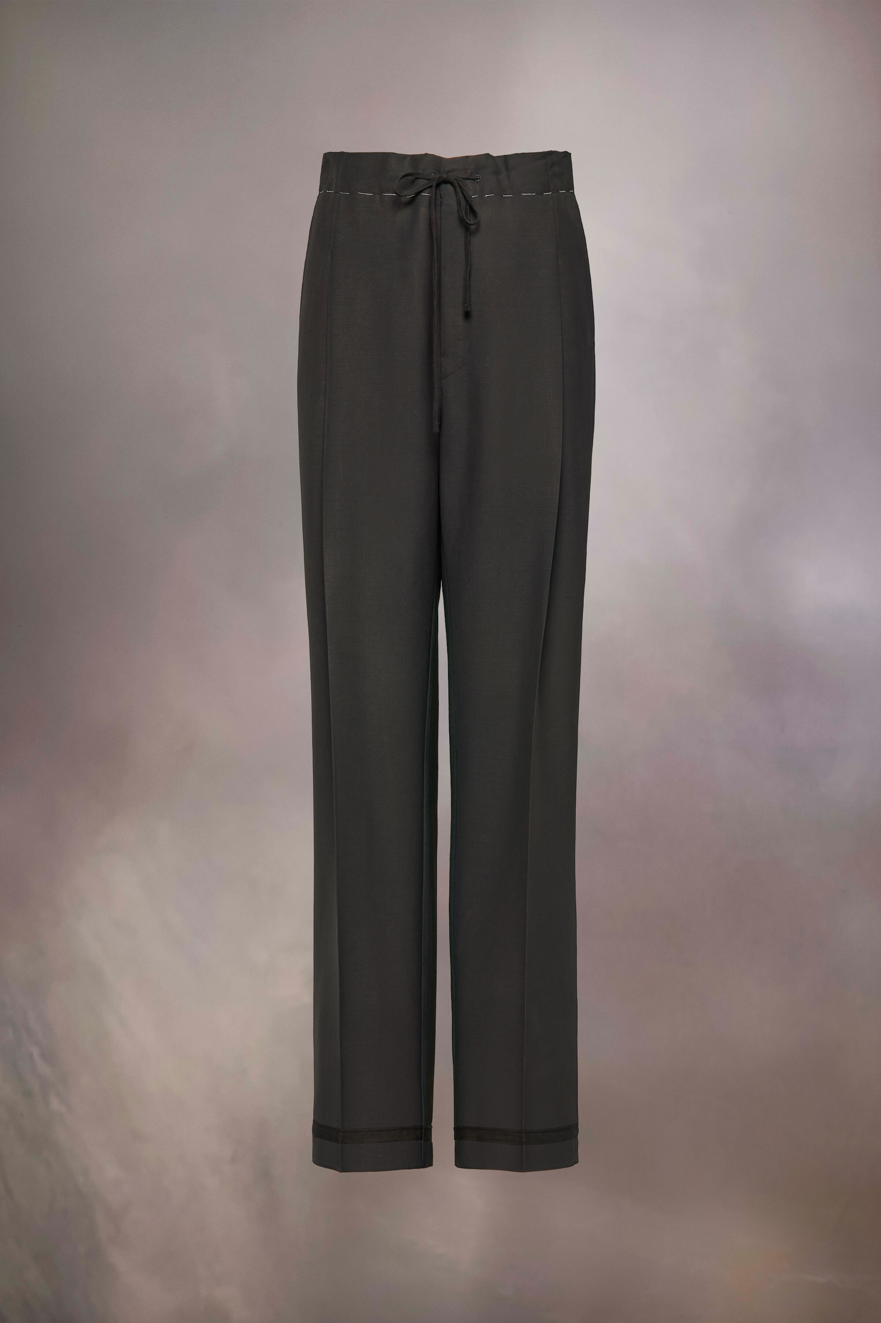 Pantalon en mohair Bleu