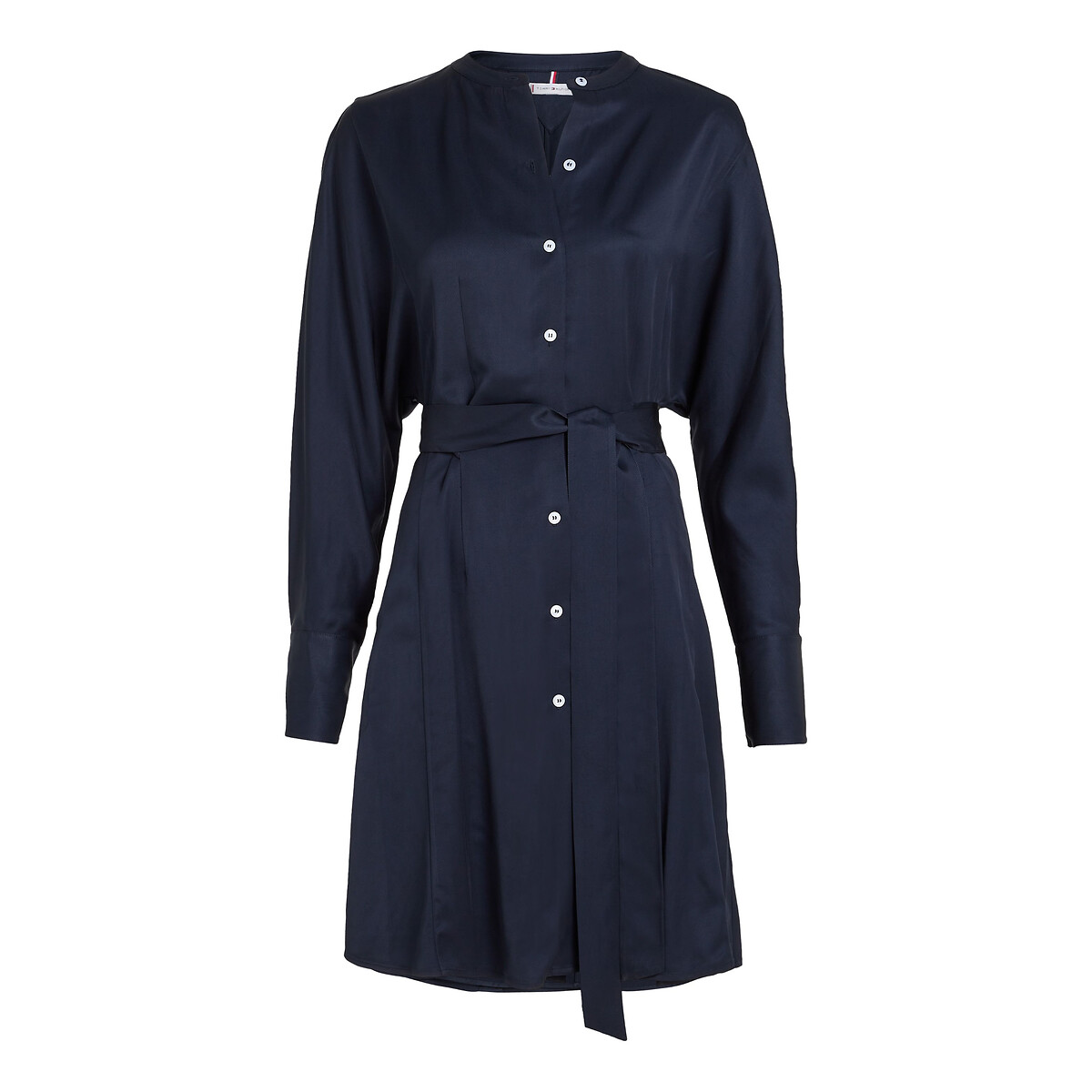 TOMMY HILFIGER<br>Vestido camisa curto com mangas compridas