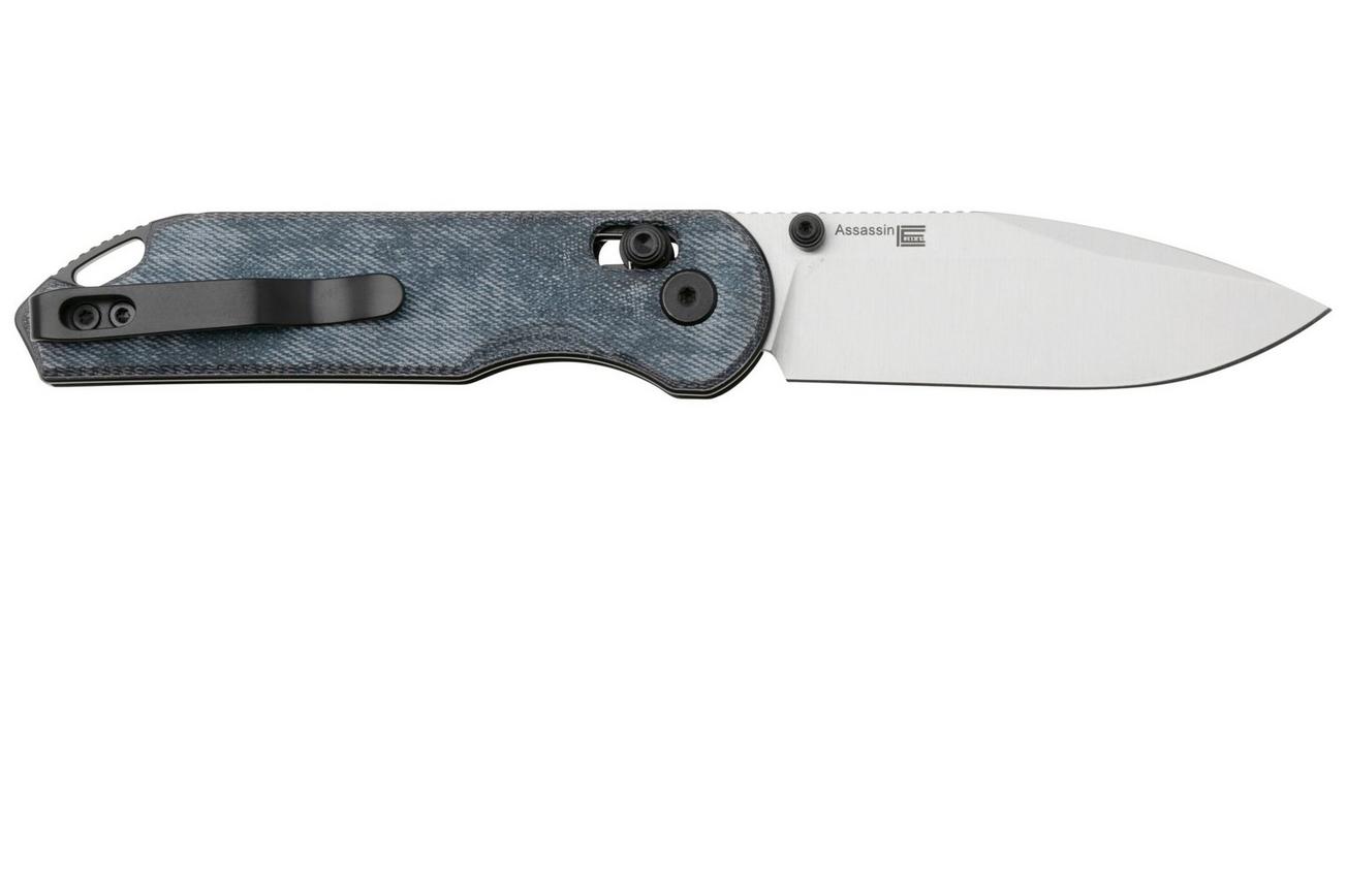 Kizer Vanguard Assassin V3549A2 Satin Nitro V, Denim Micarta, zakmes, Azo design