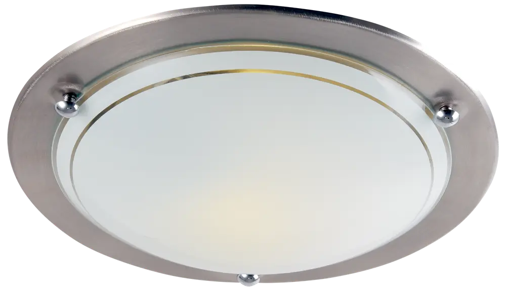 BRIGHT DESIGN Plafond Ø30 cm 60W E27 - mat krom