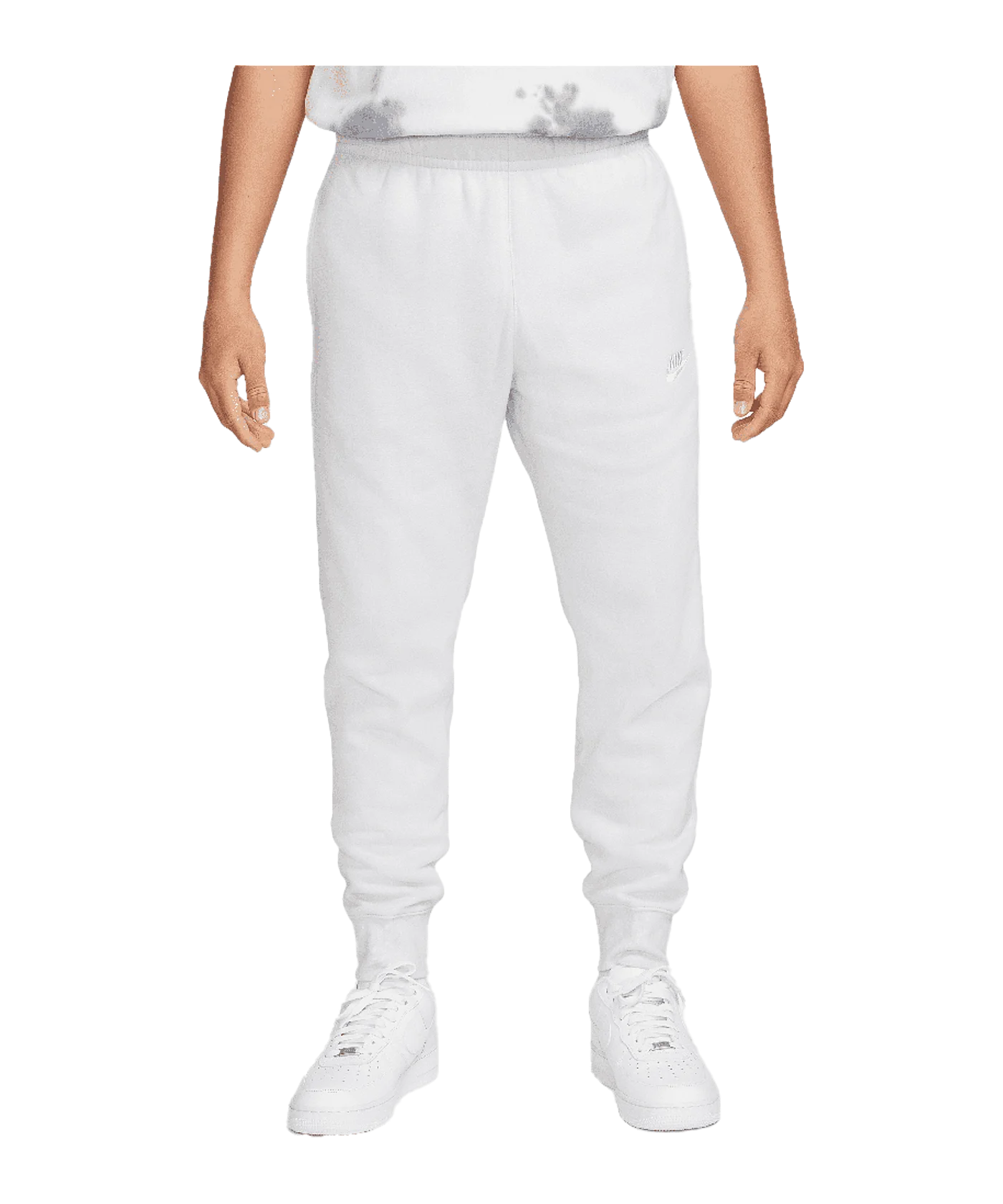 Nike Club Fleece Jogginghose Grau Weiss F043