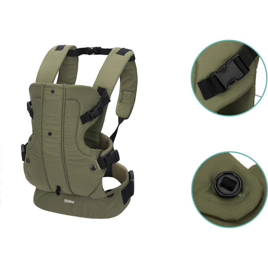 Fillikid Bauchtrage Sport Olive