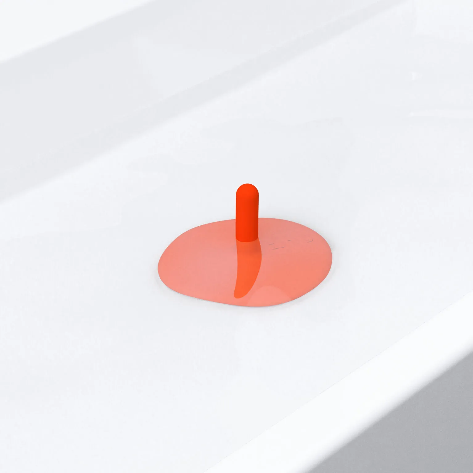 Clou Mini Wash Me siliconen waterstop oranje