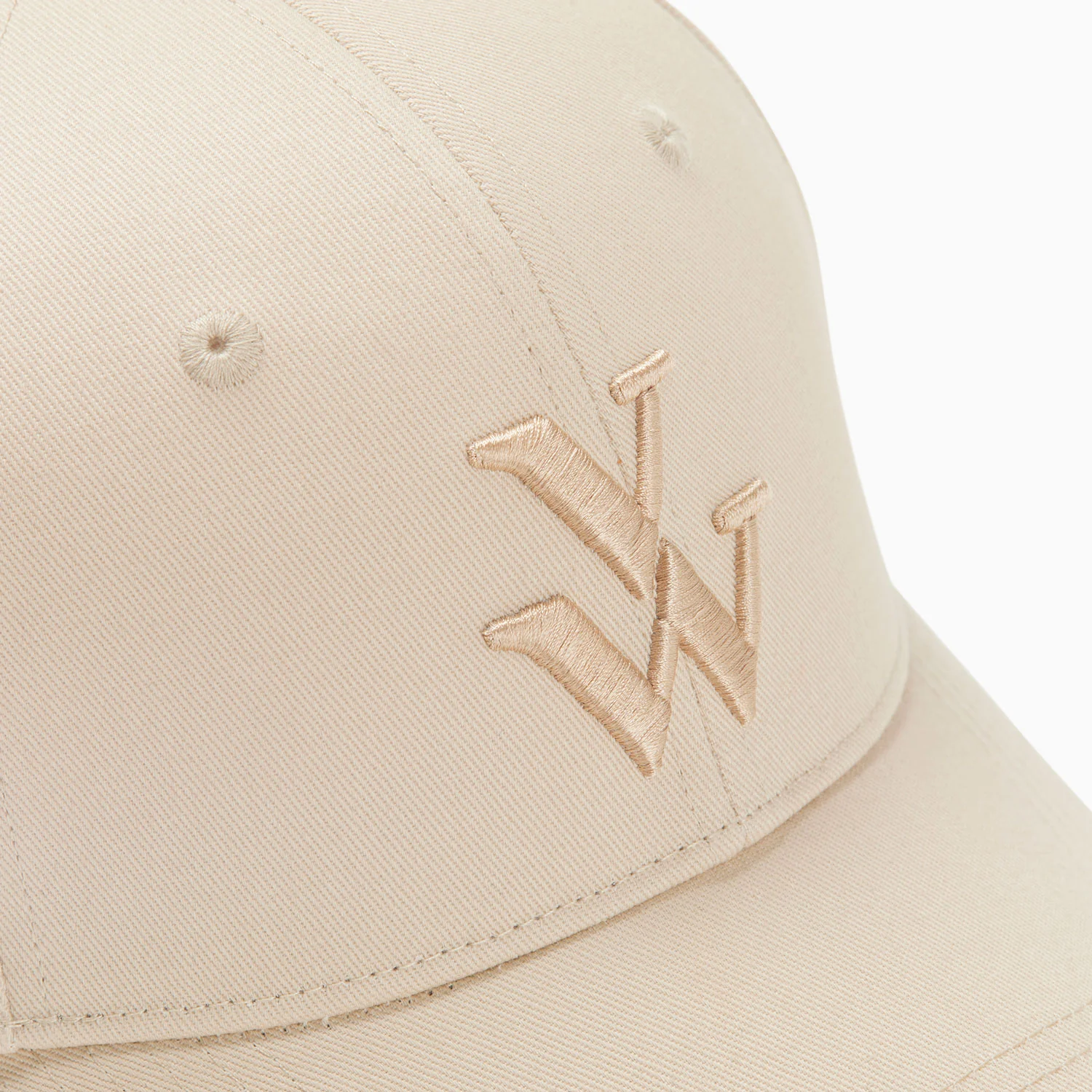 Casquettes-Casquette Clem beige à monogramme brodé