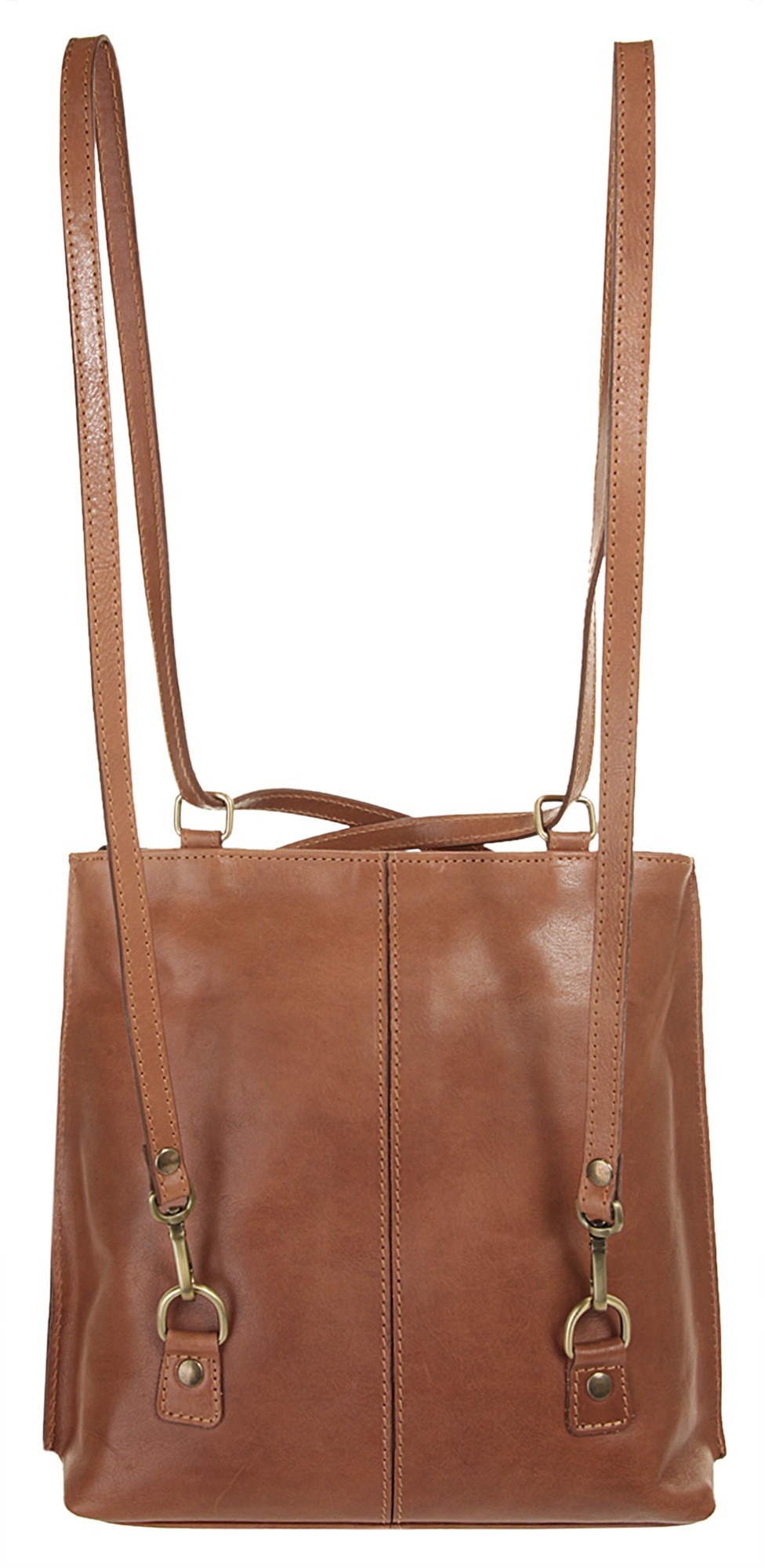 Piké Cityrucksack echt Leder, Made in Italy