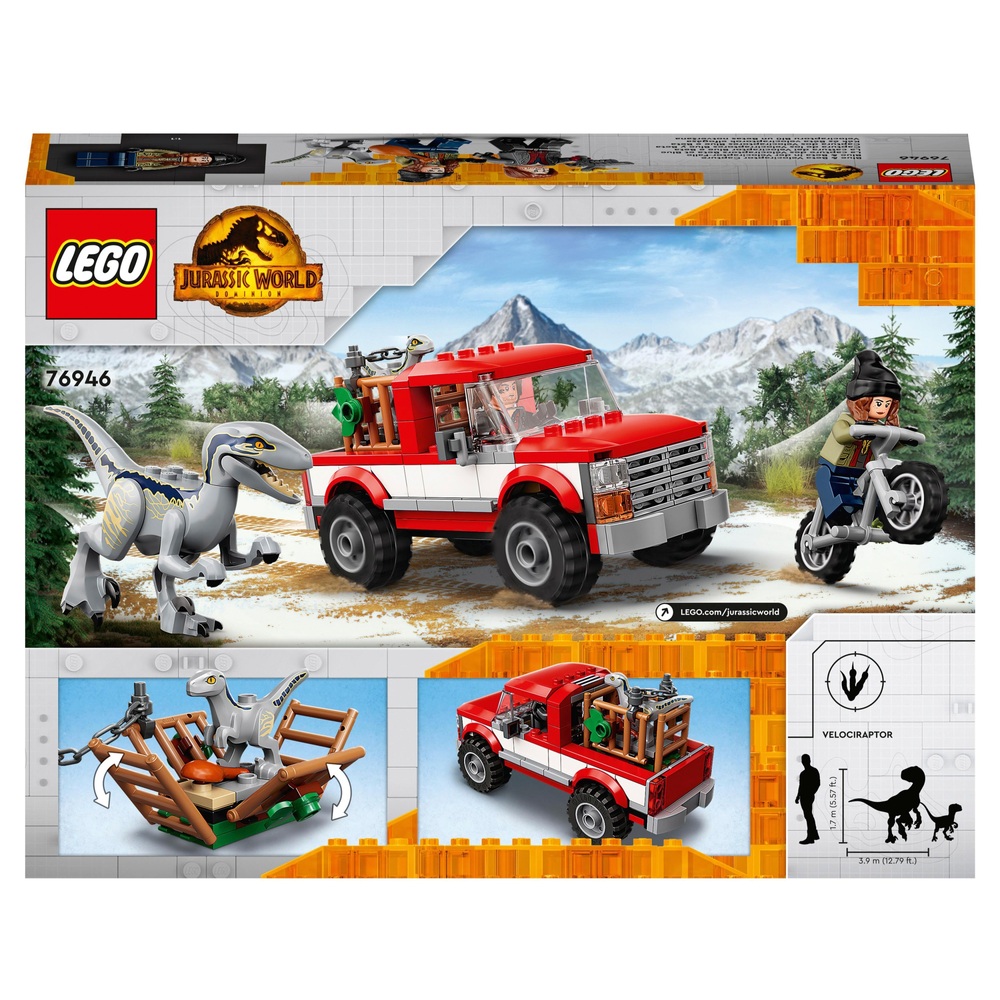 LEGO Jurassic World 76946 Blaues & Beta Velociraptor Fangspielzeug