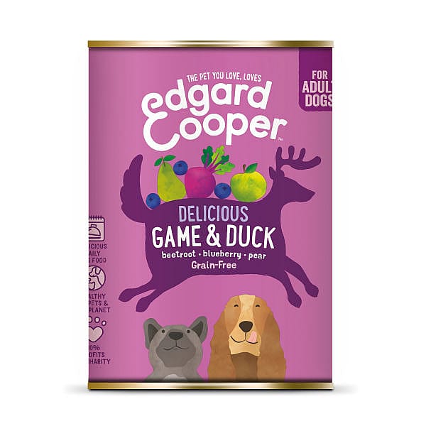 Edgard & Cooper Adult Blikjes Wild en Eend 6 x 400 gram