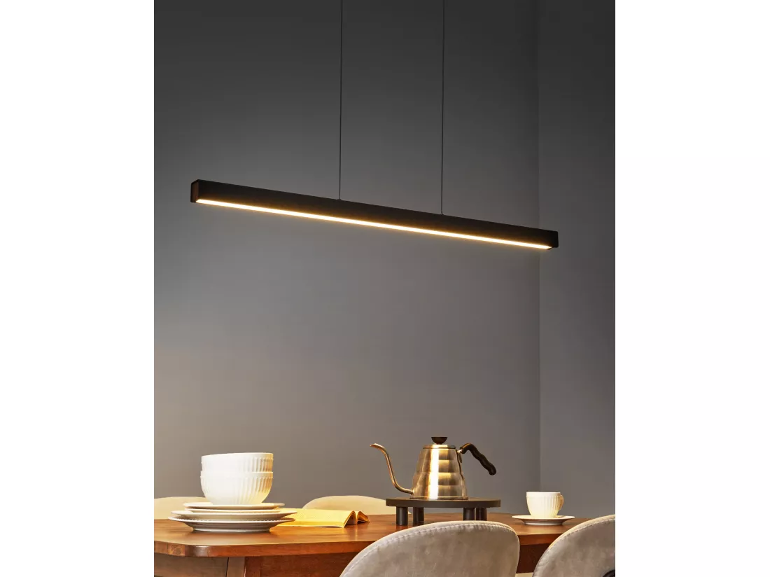 Lampe LED suspendue ARENAS Avec télécommande Noir