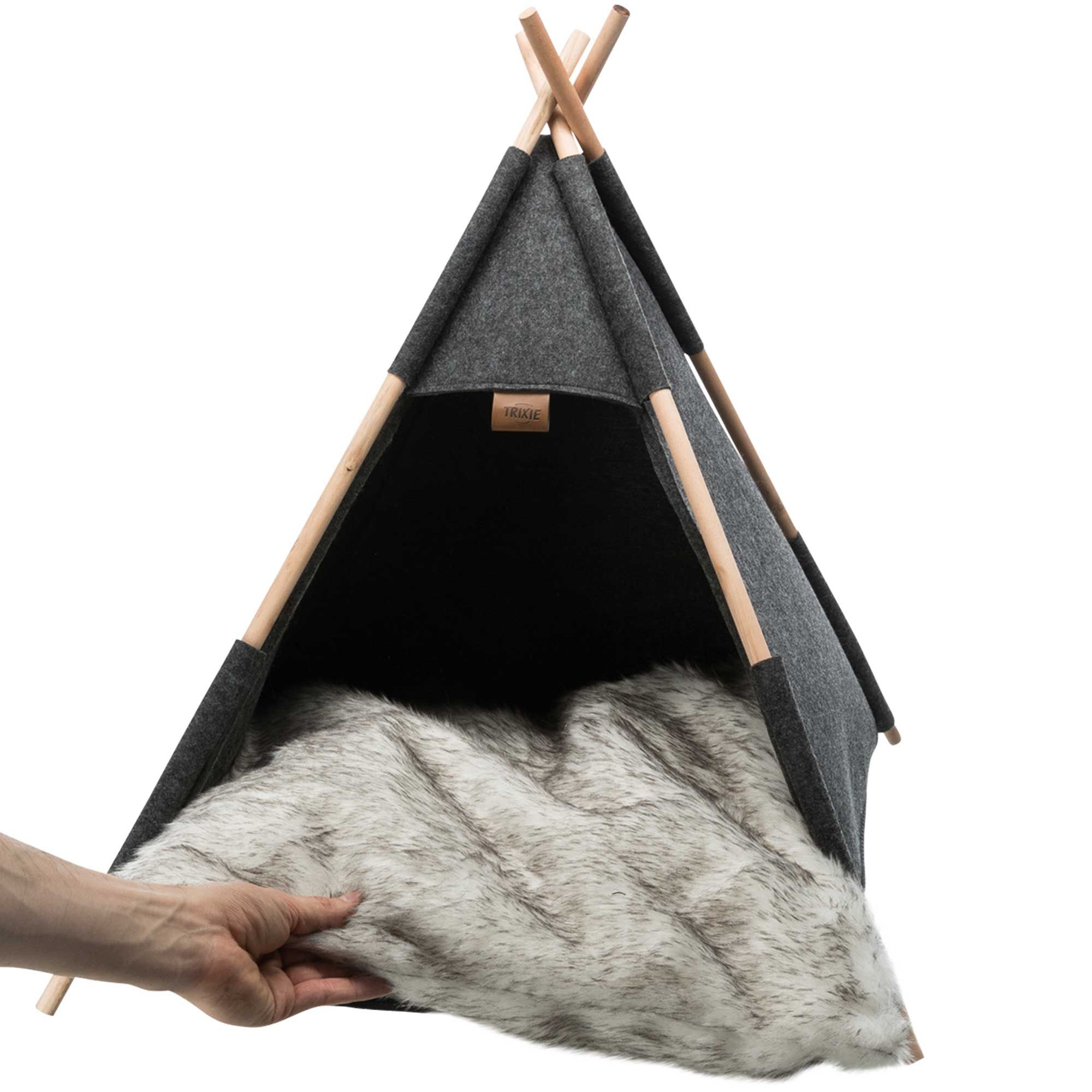 Hunde Zelt Tipi - Diese geräumige Hundehöhle ist die ideale Wohnungshütte für kleine Hunde