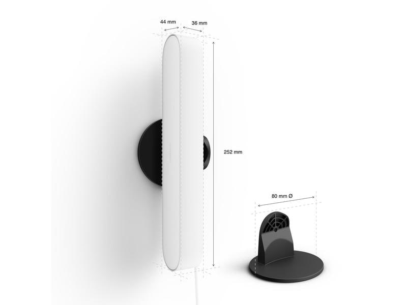 Philips Hue White & Color Ambiance Play 2er-Pack Lightbar B Hue Light Bar, Weiss (2 Stück)