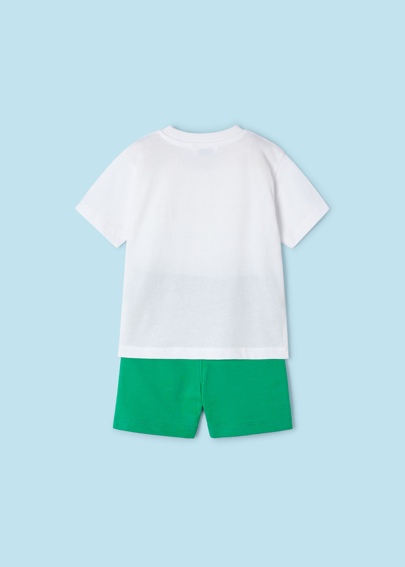 Conjunto de duas peças Better Cotton com estampa de palmeiras para meninos, Clorofila