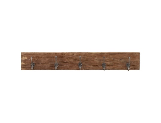 VIDAXL - Porte manteau Cintre de couloir et 5 crochets 100x2,5x15 cm bois récupérat...