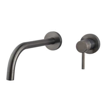 Marho Valdra Slim inbouw wastafelkraan gun metal eengreeps