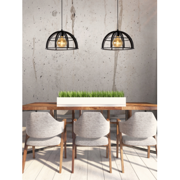 Lucide hanglamp Dikra zwart Ø40 cm