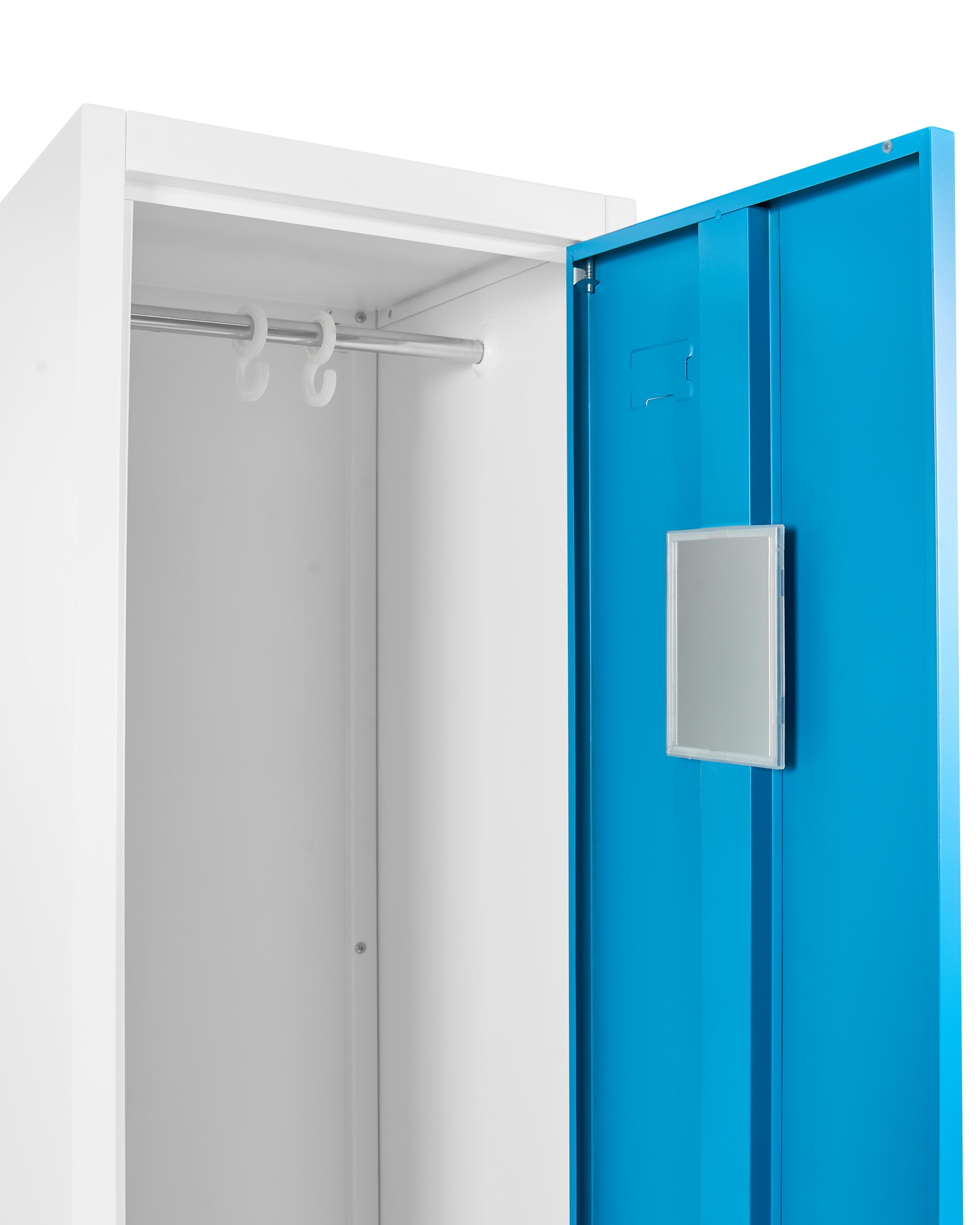 Locker met 2 deuren ATHLETE Metaal Wit/blauw