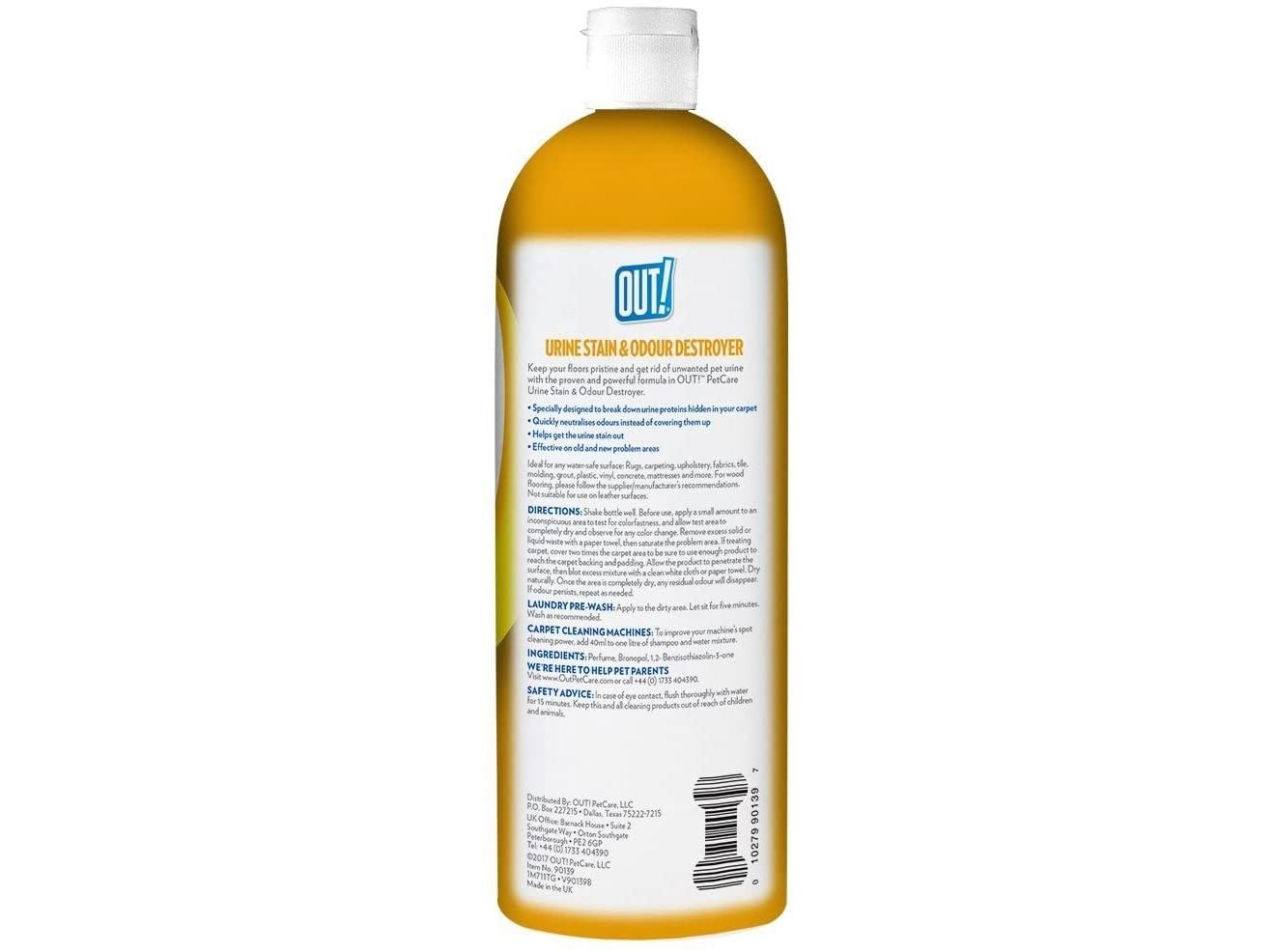 REMOVEDOR MANCHAS URINA OUT URINE DESTROYER 1000ML