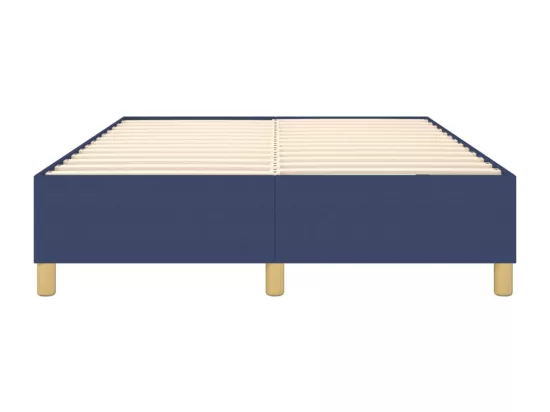 Sommier à lattes de lit Bleu 140x190 cm Tissu