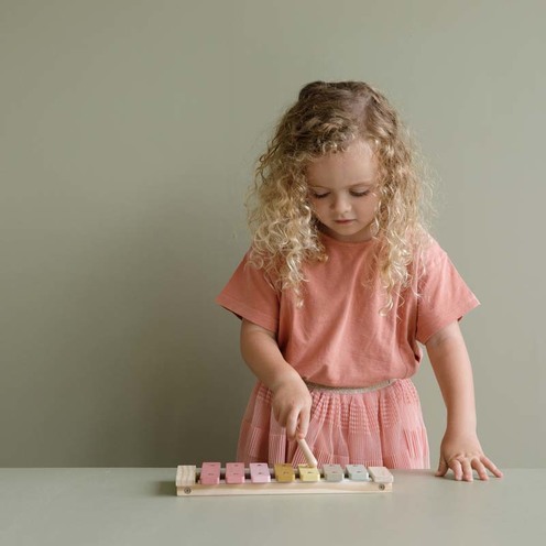Xylophone en bois Rose - LITTLE DUTCH