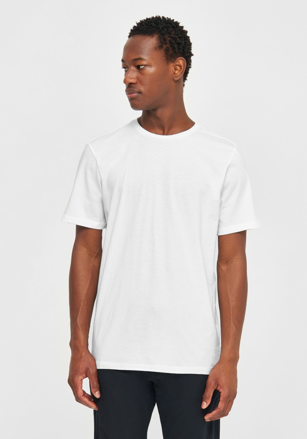Knowledge Cotton Apparel T-Shirt Basic Tee Bright White