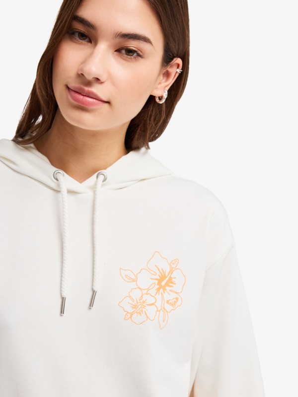 Surf Stoked Terry Vint Sweat à capuche Blanc Femme
