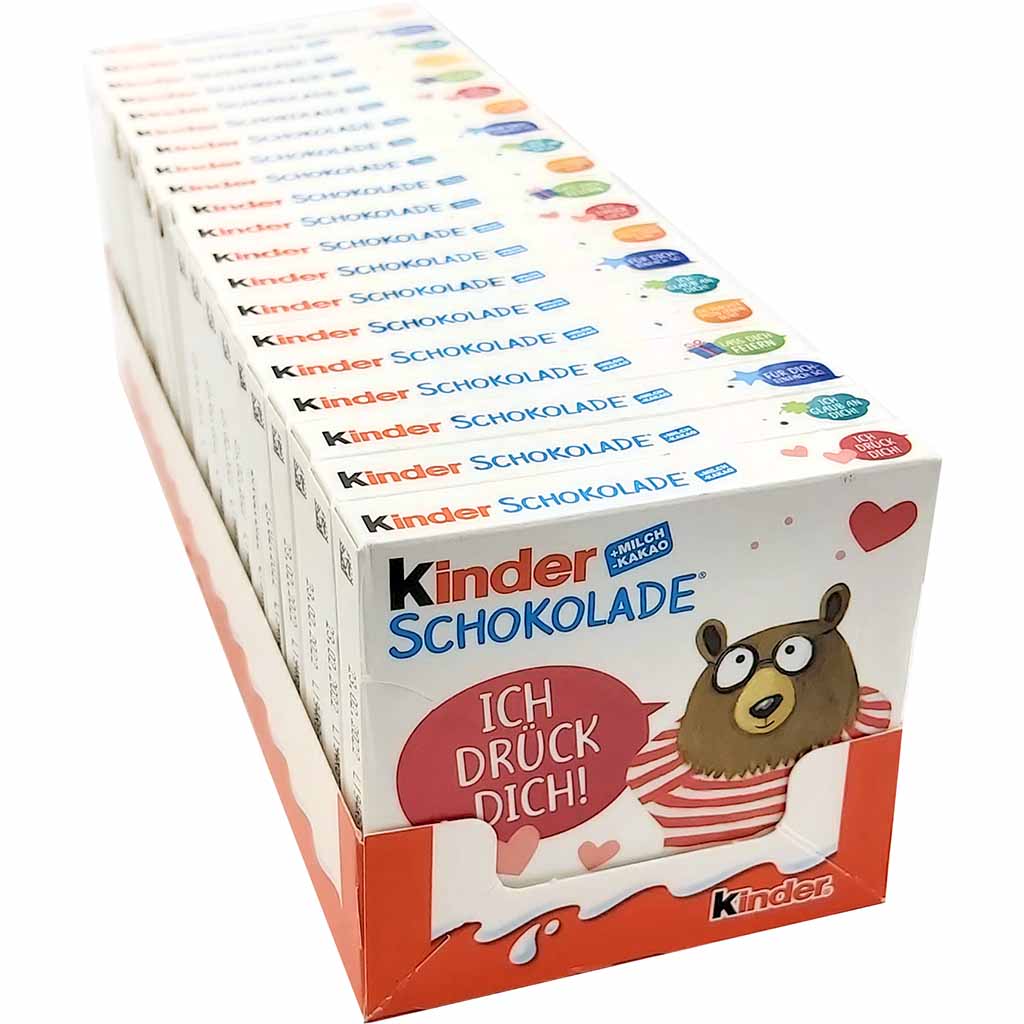 Kinder Schokolade 4 Riegel Pack 20x 50g=1000g MHD:6.6.25