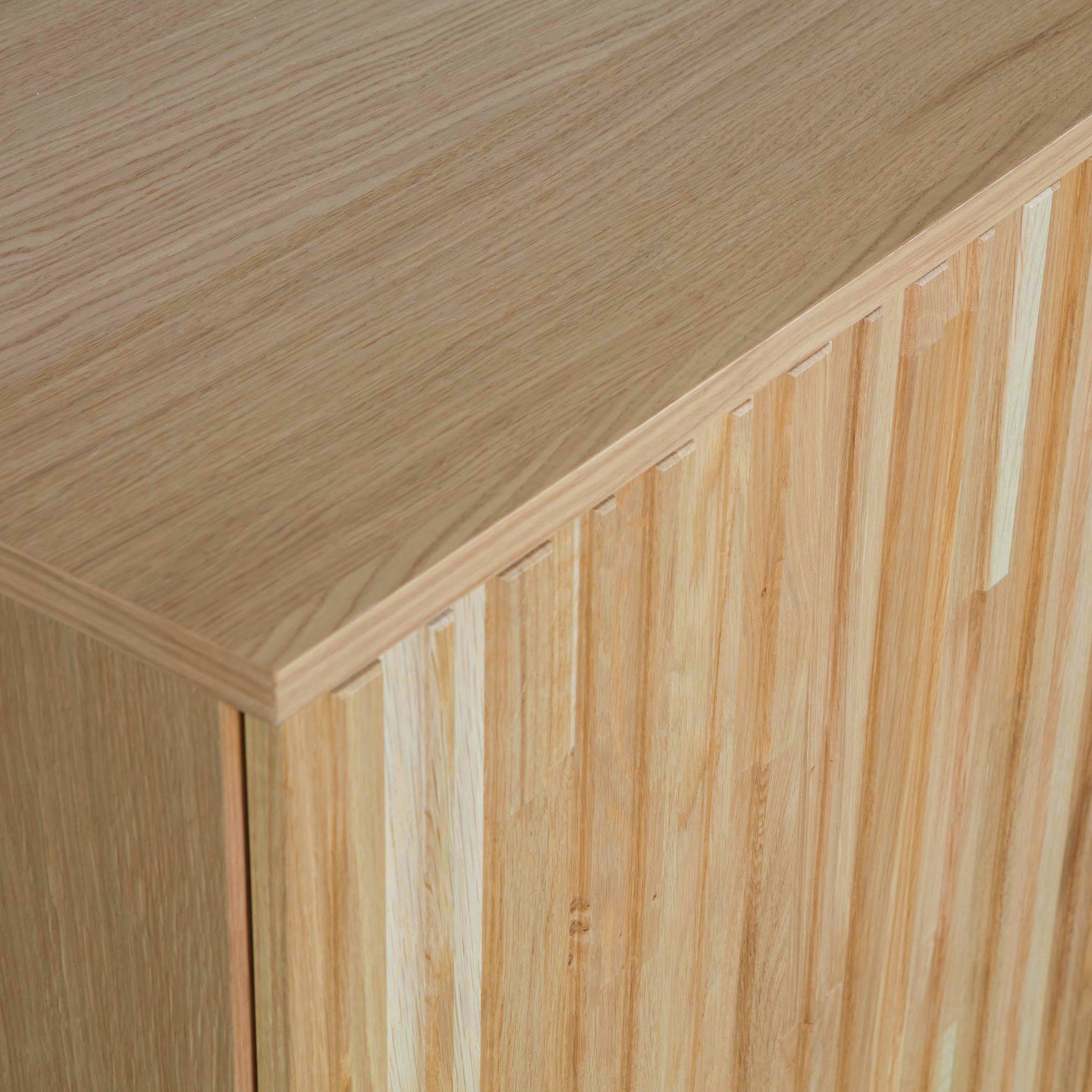 WOOOD New Gravure Dressoir B 200 cm - Eiken - Naturel