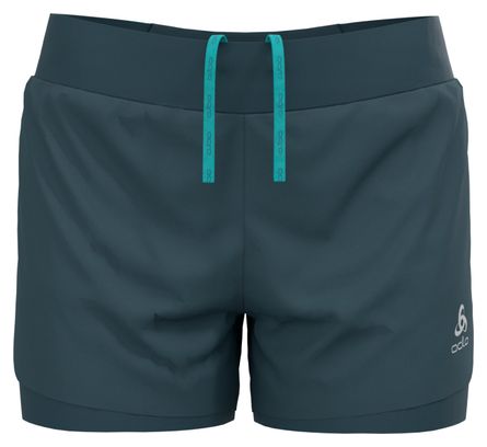 Short 2-en-1 Femme Odlo Zeroweight 3 Inch Gris