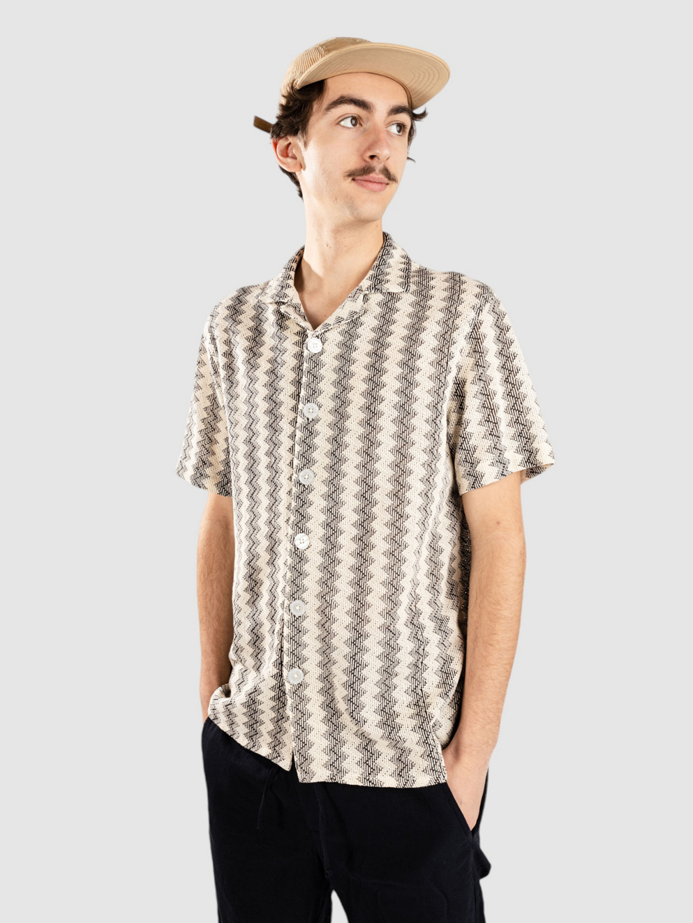 Anerkjendt Akleon Jacquard Shirt caviar