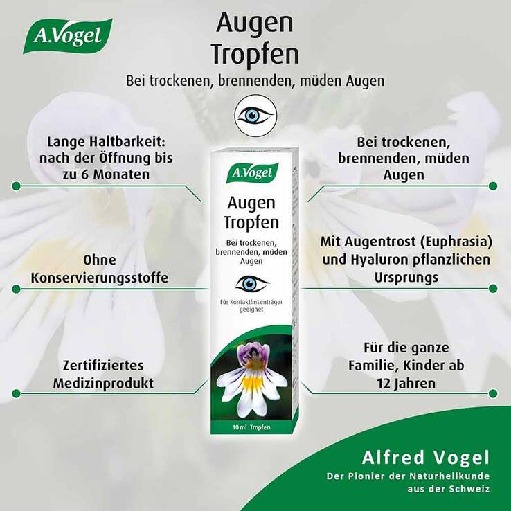 A.VOGEL Augen-Tropfen 6 Mon.n.Öffnen haltbar, 10 ml