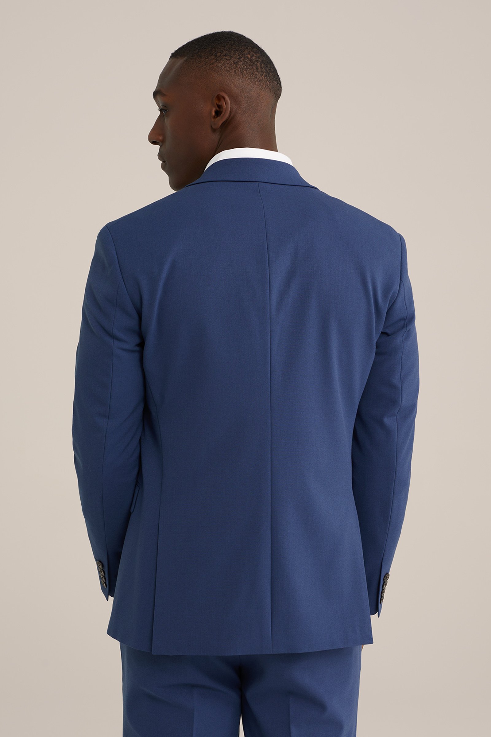 slim fit blazer Fundamentals IJsblauw