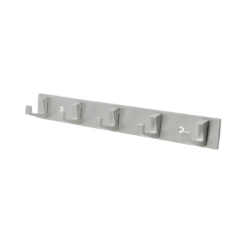 Kapstok 5 haken Kristel aluminium 360 mm