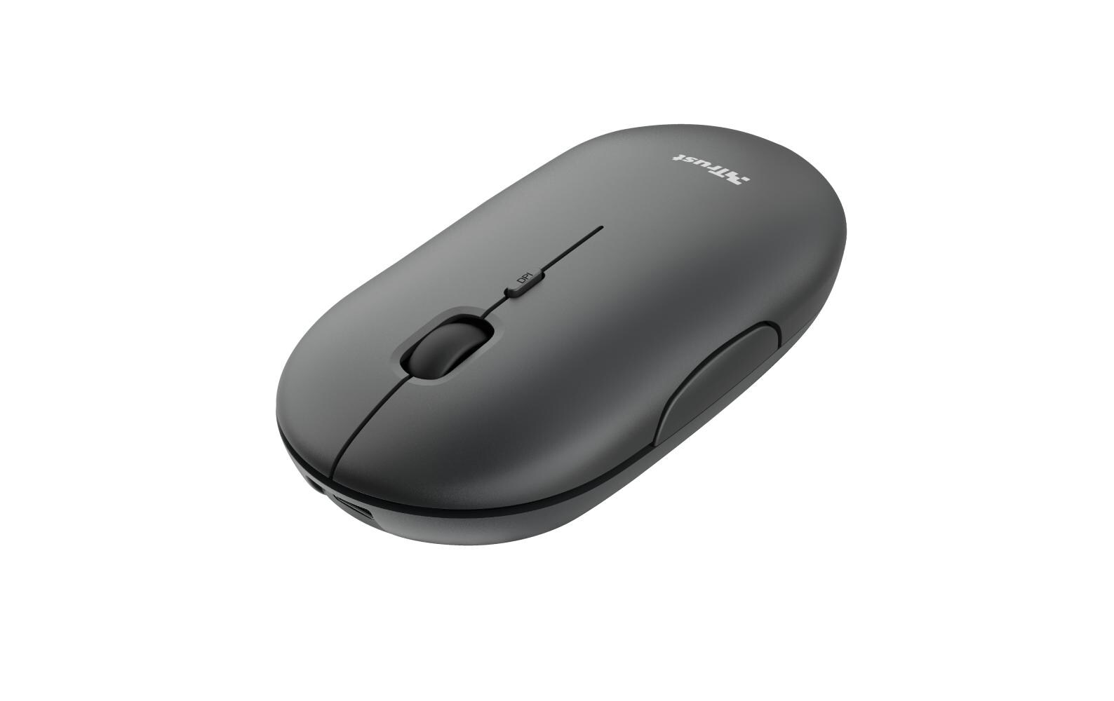 Maus Puck Rechargeable BlackWiederaufladbare Funkmaus mit abgerundeten Design