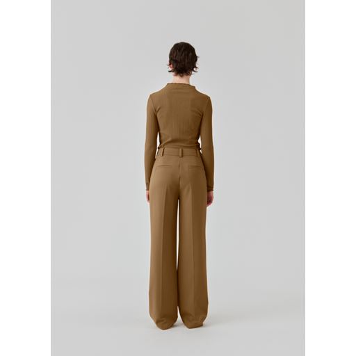 Modström OasisMD T-neck Bluse, Breen S