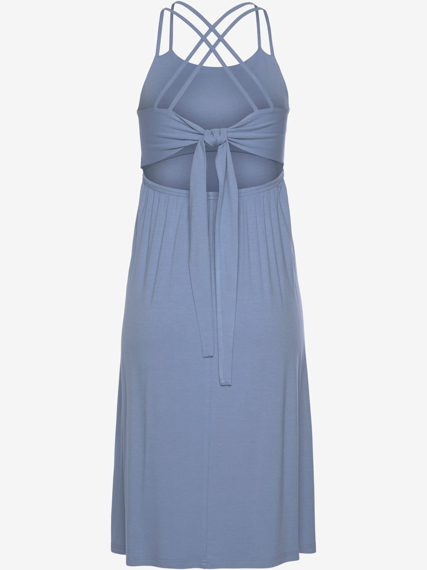 Robe en jersey bretelles spaghetti doubles