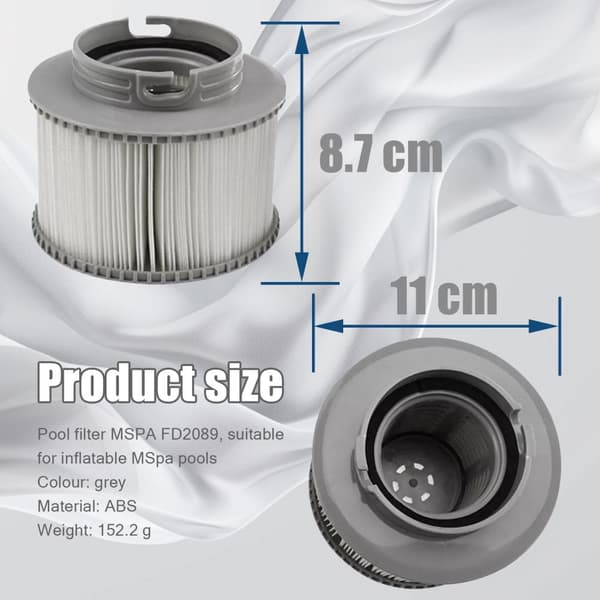 INF Filter for oppblåsbare Mspa-basseng  2-pack